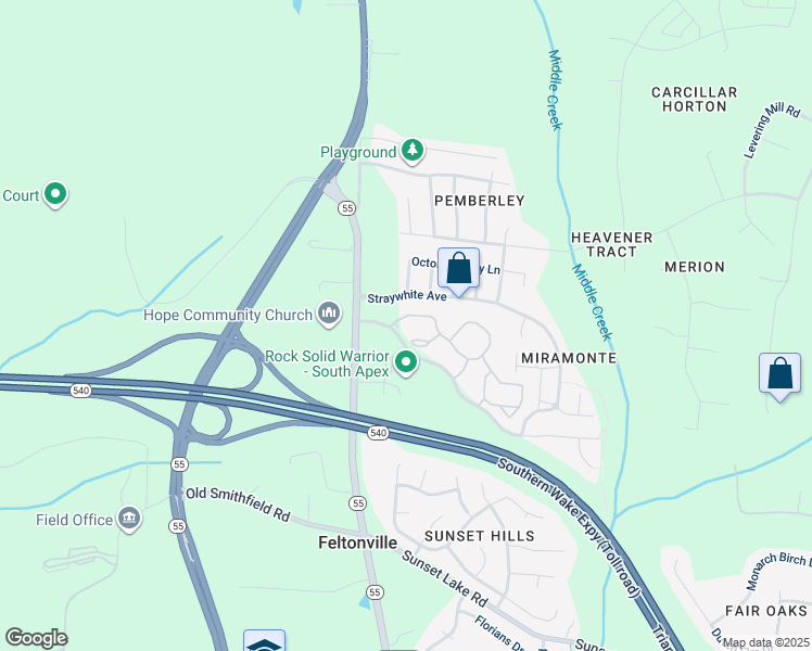 map of restaurants, bars, coffee shops, grocery stores, and more near 100 Reunion Park Drive in Apex