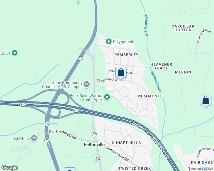 map of restaurants, bars, coffee shops, grocery stores, and more near 100 Reunion Park Drive in Apex