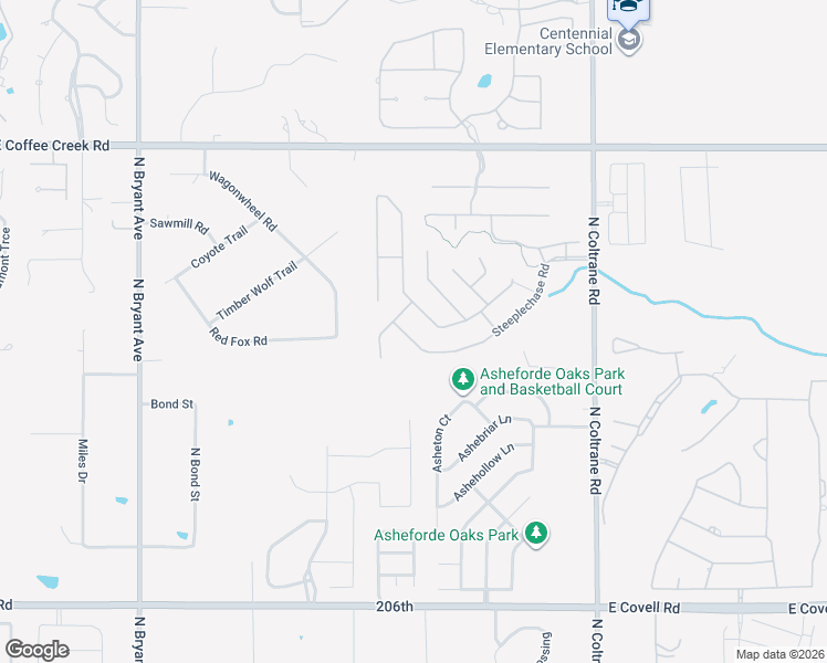 map of restaurants, bars, coffee shops, grocery stores, and more near 2317 Steeplechase Road in Edmond