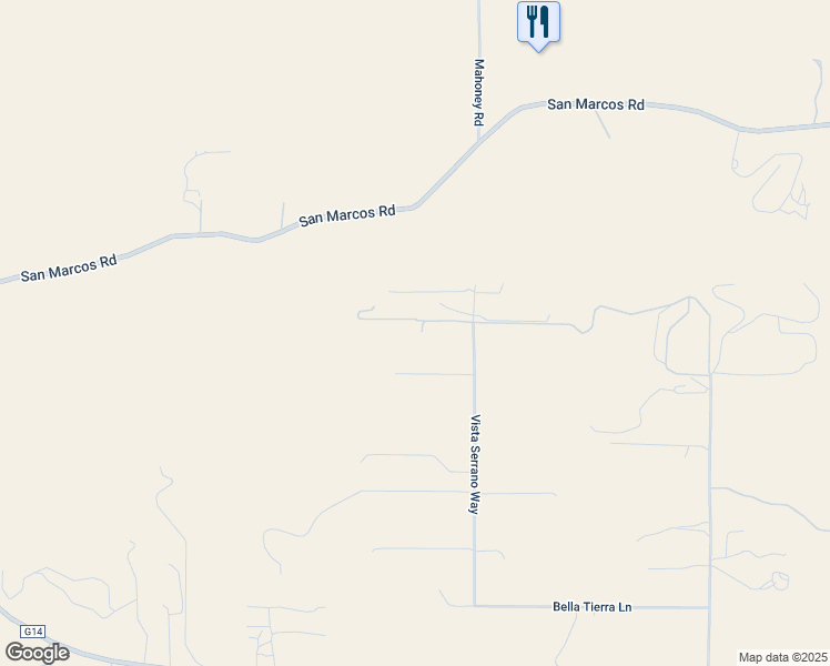 map of restaurants, bars, coffee shops, grocery stores, and more near 6095 Vista Serrano Way in Paso Robles