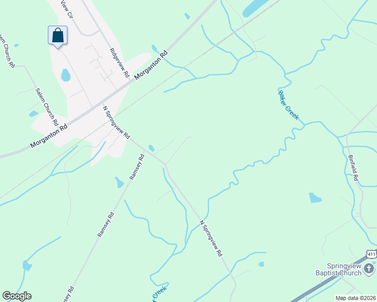 map of restaurants, bars, coffee shops, grocery stores, and more near 644 North Springview Road in Maryville