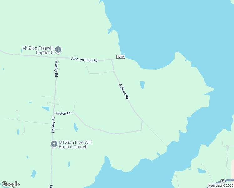map of restaurants, bars, coffee shops, grocery stores, and more near 8954 Sullivan Road in Kenly