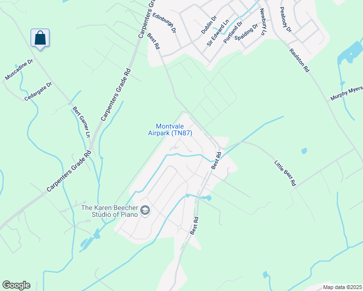 map of restaurants, bars, coffee shops, grocery stores, and more near 3007 Yearling Lane in Maryville