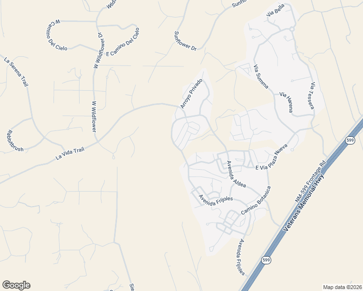 map of restaurants, bars, coffee shops, grocery stores, and more near 6 Vista Precioso in Santa Fe