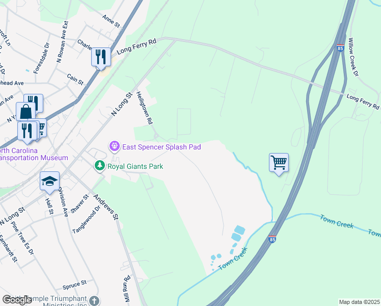 map of restaurants, bars, coffee shops, grocery stores, and more near 534 Heiligtown Road in Salisbury