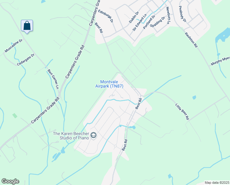 map of restaurants, bars, coffee shops, grocery stores, and more near 3007 Yearling Lane in Maryville
