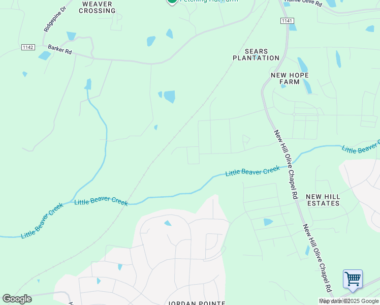 map of restaurants, bars, coffee shops, grocery stores, and more near 2501 Woodland Pines Drive in New Hill