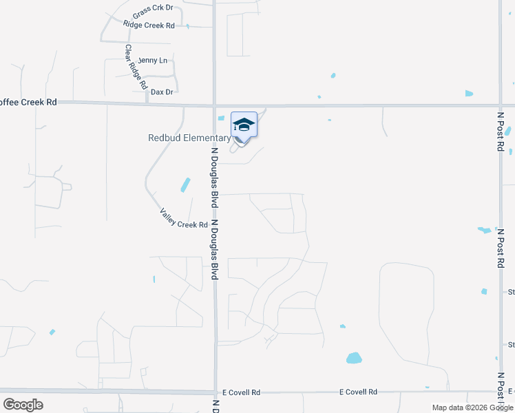 map of restaurants, bars, coffee shops, grocery stores, and more near 3604 Valley Creek Circle in Edmond