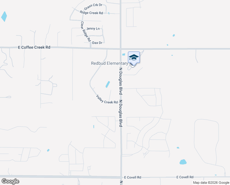 map of restaurants, bars, coffee shops, grocery stores, and more near 3604 Valley Creek Circle in Edmond