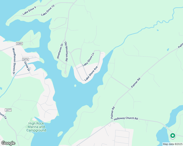 map of restaurants, bars, coffee shops, grocery stores, and more near Lake Shore Avenue in Lexington