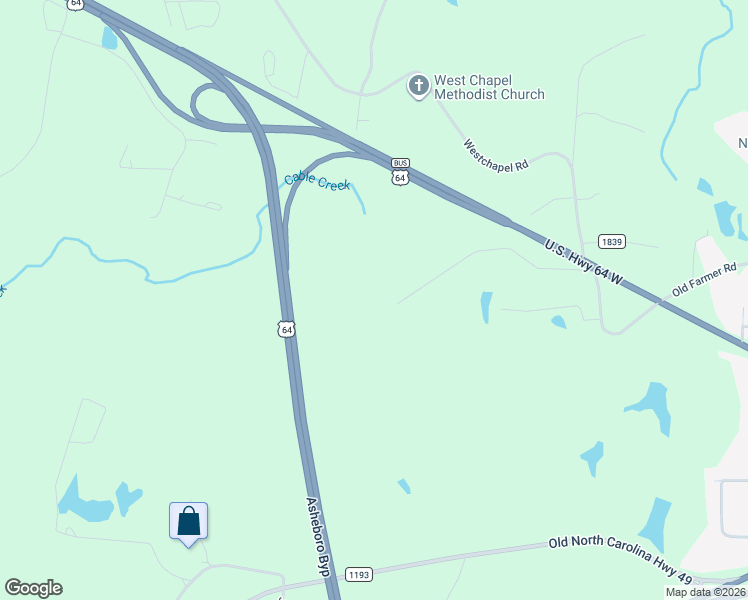 map of restaurants, bars, coffee shops, grocery stores, and more near 1617 Skeen View Road in Asheboro
