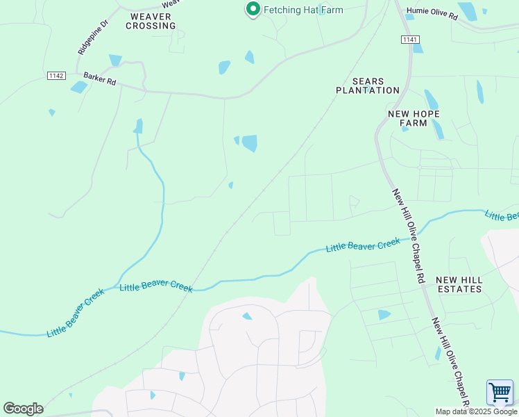 map of restaurants, bars, coffee shops, grocery stores, and more near 3636 Manor Pines Court in New Hill