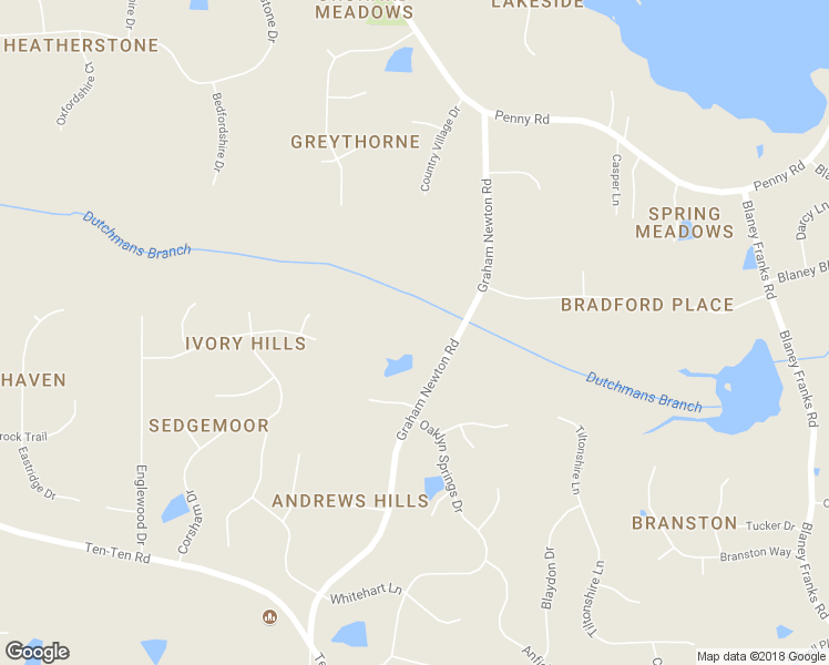 map of restaurants, bars, coffee shops, grocery stores, and more near 4308 Graham Newton Road in Raleigh