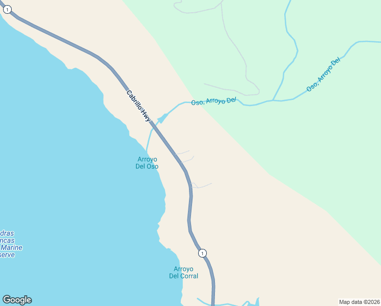 map of restaurants, bars, coffee shops, grocery stores, and more near 295 Via Piedras Blancas in San Simeon
