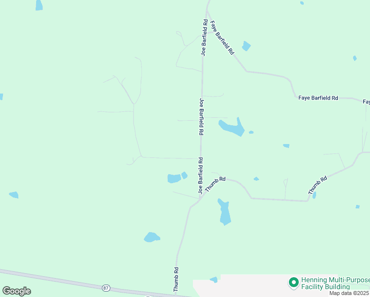 map of restaurants, bars, coffee shops, grocery stores, and more near 84 Cody Lane in Henning