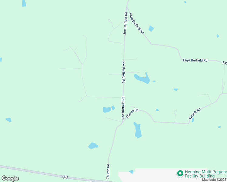 map of restaurants, bars, coffee shops, grocery stores, and more near 84 Cody Lane in Henning