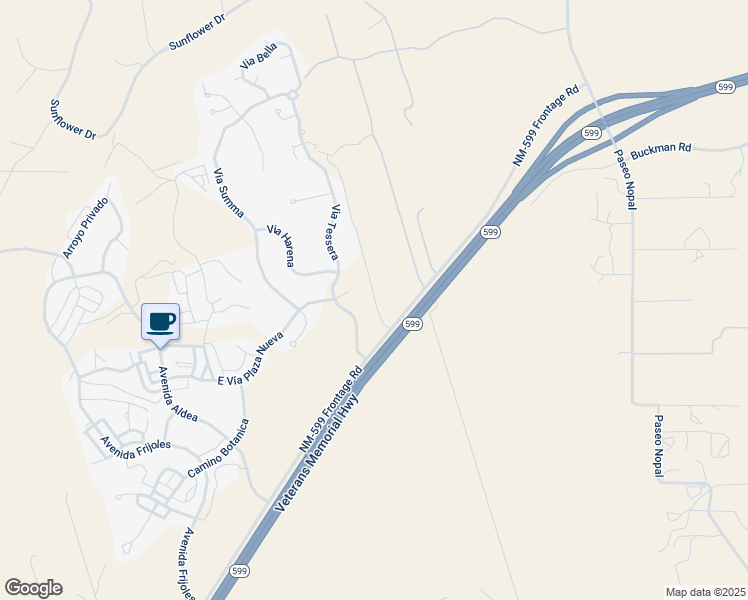 map of restaurants, bars, coffee shops, grocery stores, and more near 14 Shrub Road in Santa Fe