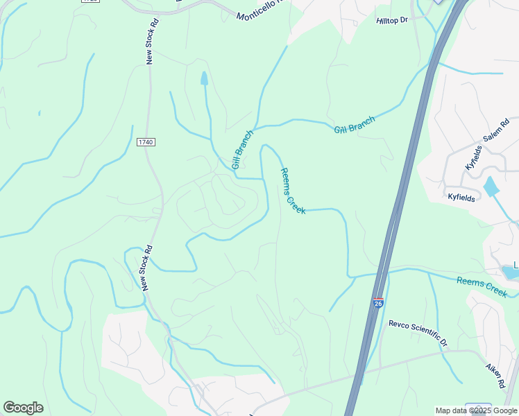 map of restaurants, bars, coffee shops, grocery stores, and more near 61 Creekside View Drive in Asheville