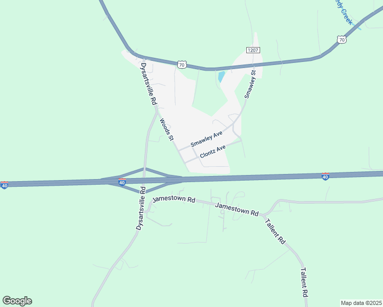 map of restaurants, bars, coffee shops, grocery stores, and more near 5241 Smawley Avenue in Morganton
