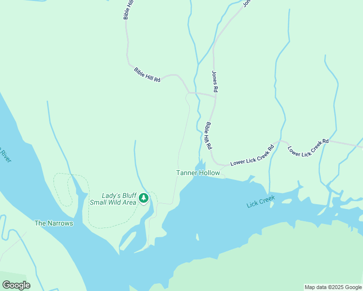 map of restaurants, bars, coffee shops, grocery stores, and more near 398 Lady's Bluff Road in Linden