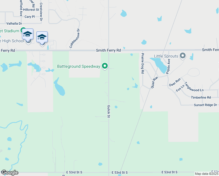 map of restaurants, bars, coffee shops, grocery stores, and more near 4540 Gulick Street in Muskogee