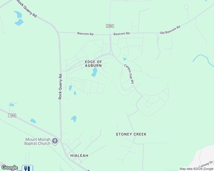 map of restaurants, bars, coffee shops, grocery stores, and more near 392 Garden Vine Trail in Raleigh