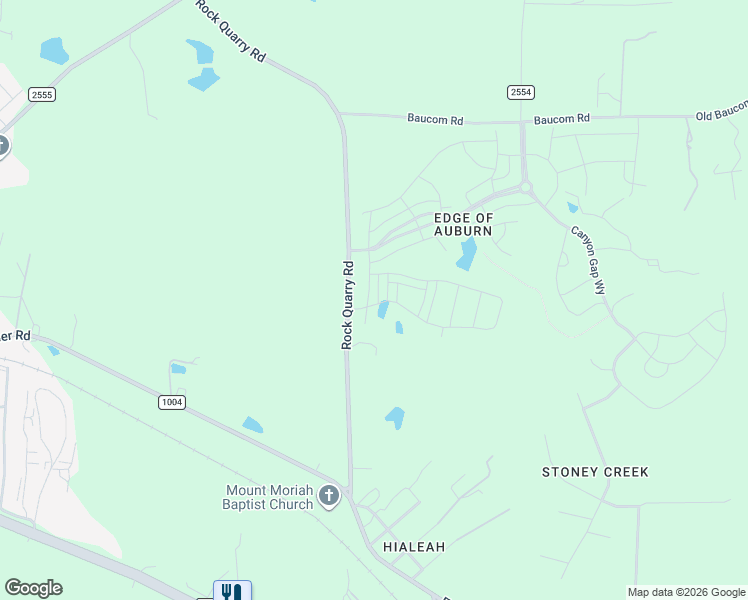 map of restaurants, bars, coffee shops, grocery stores, and more near 218 Ivy Vine Way in Raleigh