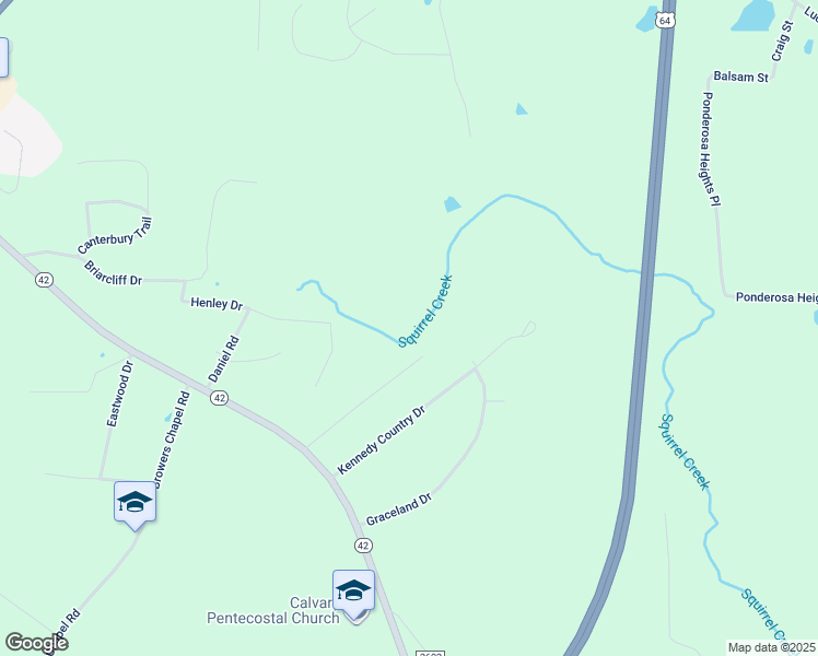 map of restaurants, bars, coffee shops, grocery stores, and more near 510 Crystal Wood Road in Asheboro
