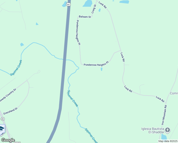 map of restaurants, bars, coffee shops, grocery stores, and more near 1094 Ponderosa Heights Place in Asheboro