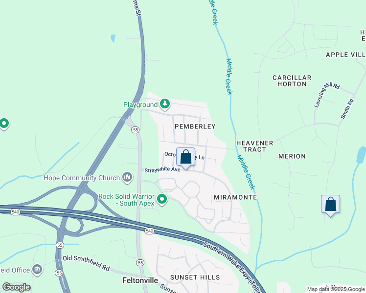 map of restaurants, bars, coffee shops, grocery stores, and more near 3701 Colby Chase Drive in Apex