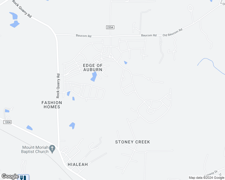 map of restaurants, bars, coffee shops, grocery stores, and more near 7633 Rock Quarry Road in Raleigh