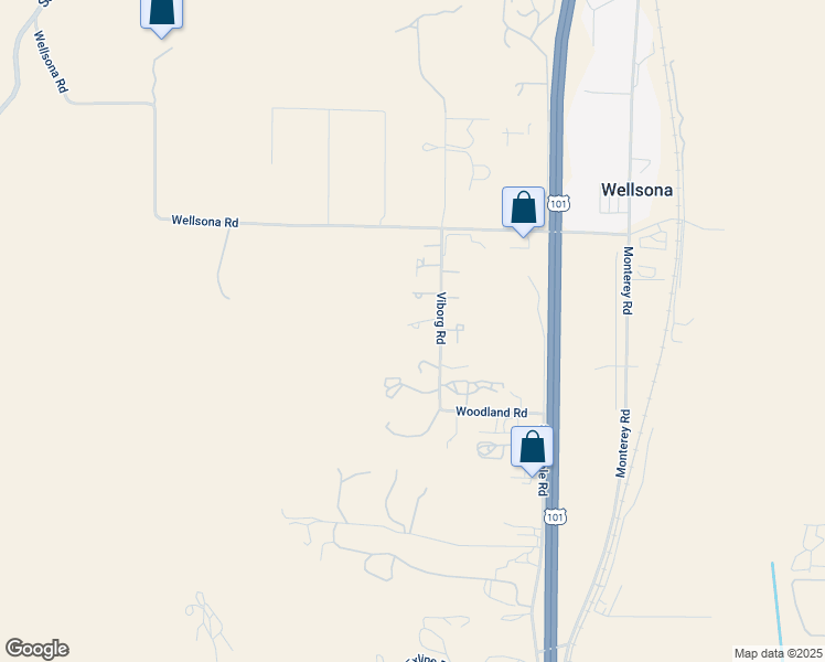 map of restaurants, bars, coffee shops, grocery stores, and more near 6285 Viborg Road in Paso Robles