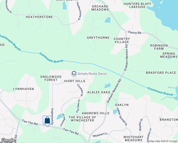 map of restaurants, bars, coffee shops, grocery stores, and more near 3200 Treetop View Lane in Apex