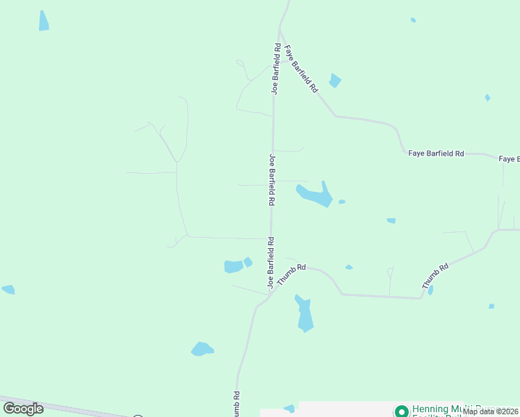 map of restaurants, bars, coffee shops, grocery stores, and more near 253 Joe Barfield Road in Henning