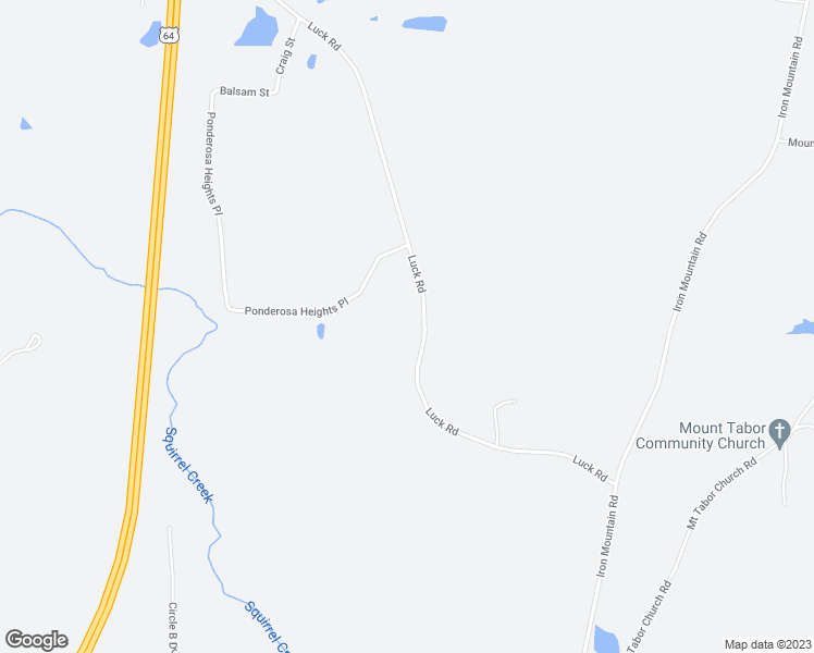map of restaurants, bars, coffee shops, grocery stores, and more near 1414 Luck Road in Asheboro