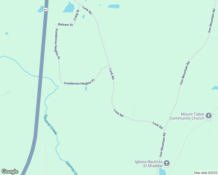 map of restaurants, bars, coffee shops, grocery stores, and more near 1414 Luck Road in Asheboro