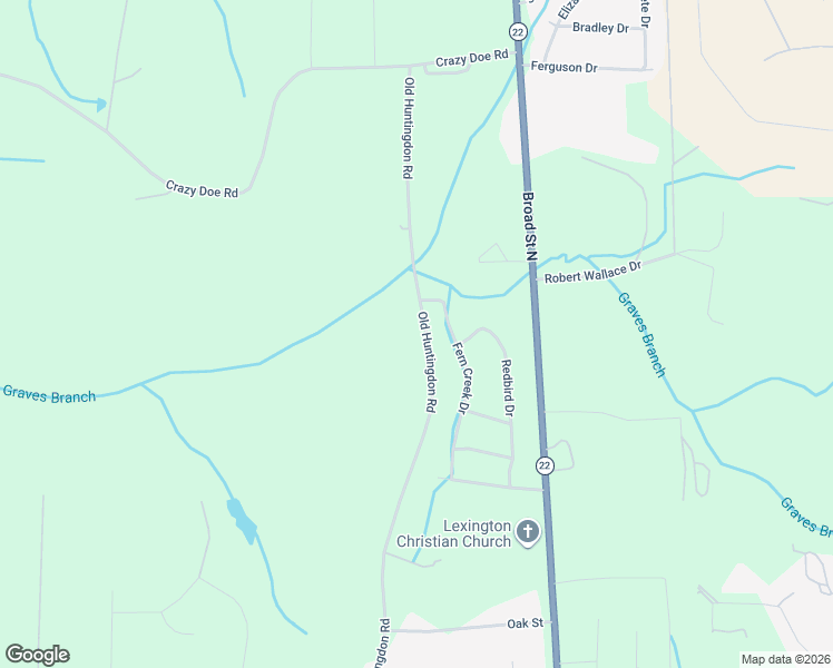 map of restaurants, bars, coffee shops, grocery stores, and more near 3075 Old Huntingdon Road in Lexington