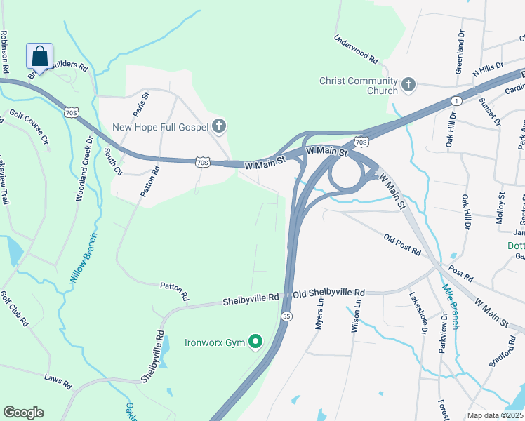 map of restaurants, bars, coffee shops, grocery stores, and more near 92 Volunteer Drive in McMinnville
