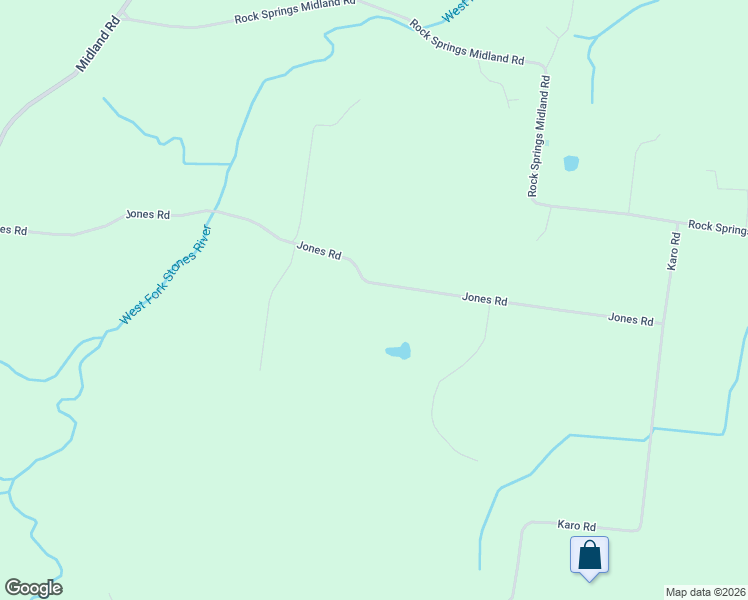 map of restaurants, bars, coffee shops, grocery stores, and more near 4747 Jones Road in Christiana