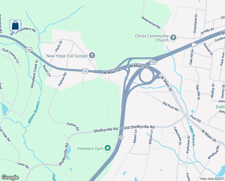 map of restaurants, bars, coffee shops, grocery stores, and more near 92 Volunteer Drive in McMinnville