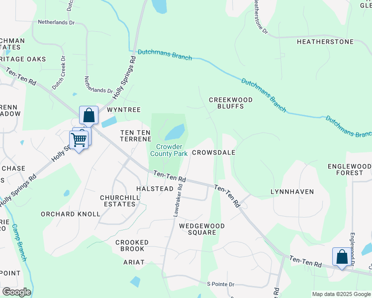 map of restaurants, bars, coffee shops, grocery stores, and more near 8016 Monitor Court in Apex
