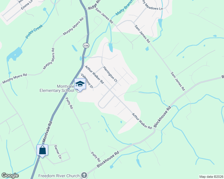map of restaurants, bars, coffee shops, grocery stores, and more near 3223 Bloomfield Circle in Maryville