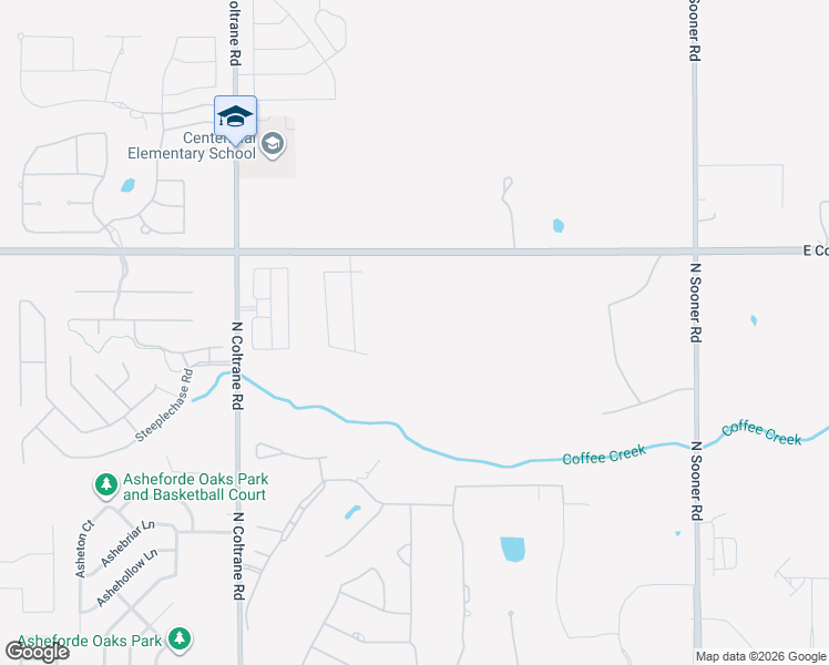 map of restaurants, bars, coffee shops, grocery stores, and more near 2900-4018 East Coffee Creek Road in Edmond