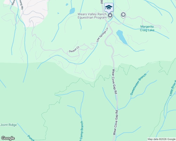 map of restaurants, bars, coffee shops, grocery stores, and more near 3809 Hikers Path Way in Sevierville
