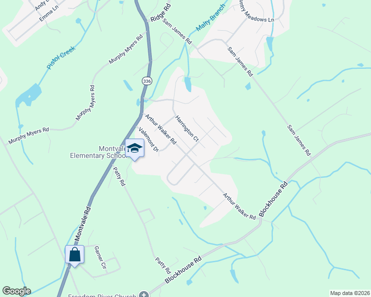 map of restaurants, bars, coffee shops, grocery stores, and more near 3223 Bloomfield Circle in Maryville
