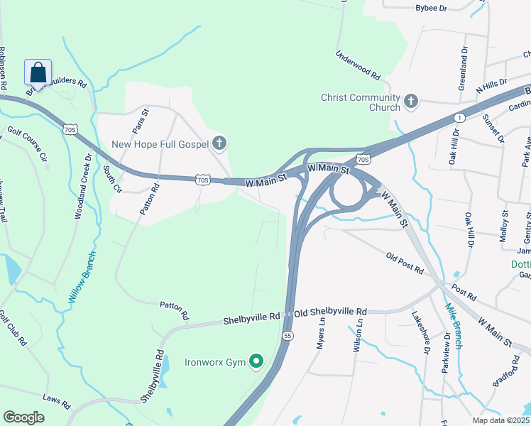 map of restaurants, bars, coffee shops, grocery stores, and more near 92 Volunteer Drive in McMinnville
