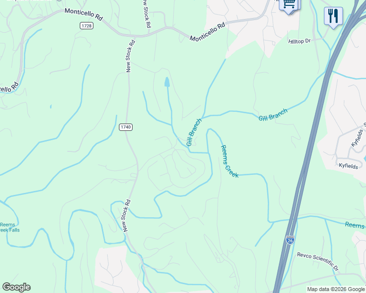map of restaurants, bars, coffee shops, grocery stores, and more near 175 Pinebrook Road in Asheville