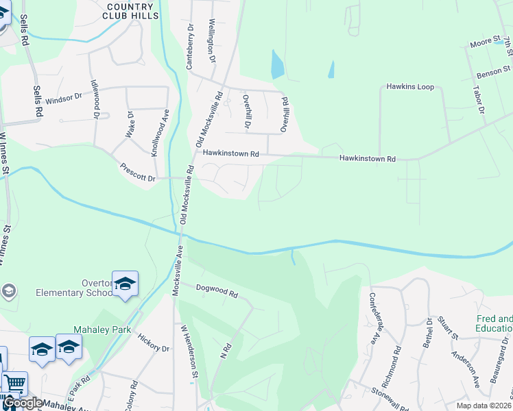 map of restaurants, bars, coffee shops, grocery stores, and more near 1302 Devonmere Place in Salisbury