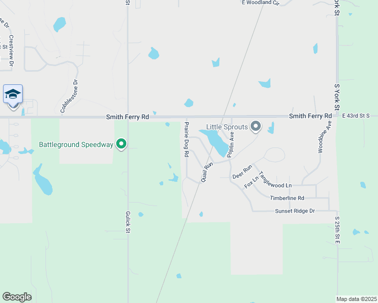 map of restaurants, bars, coffee shops, grocery stores, and more near 4603 Prairie Dog Road in Muskogee
