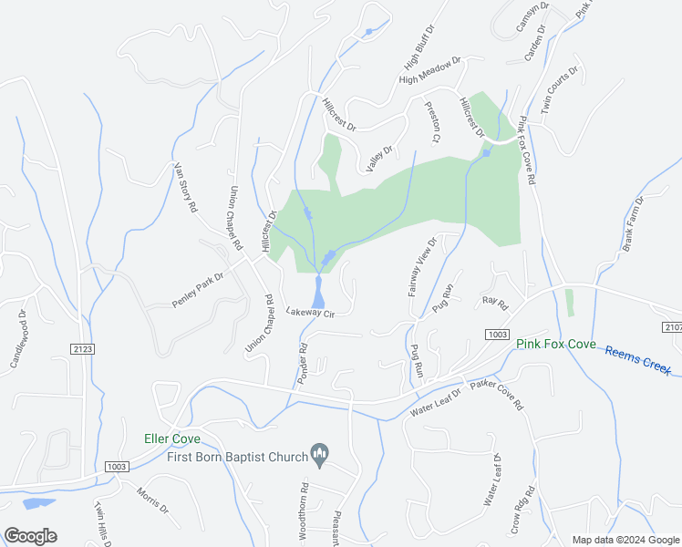 map of restaurants, bars, coffee shops, grocery stores, and more near 34 Highland Pointe Drive in Weaverville